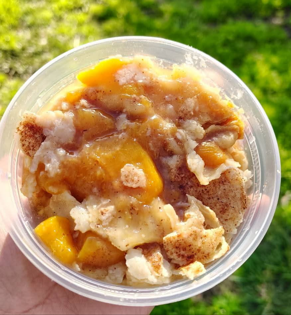 8 oz Peach Cobbler