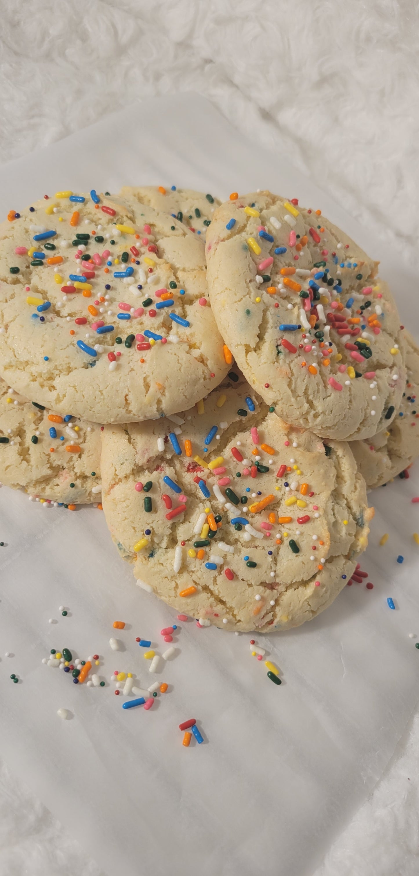 Fun Fetti Cake Batter Surprise Cookies