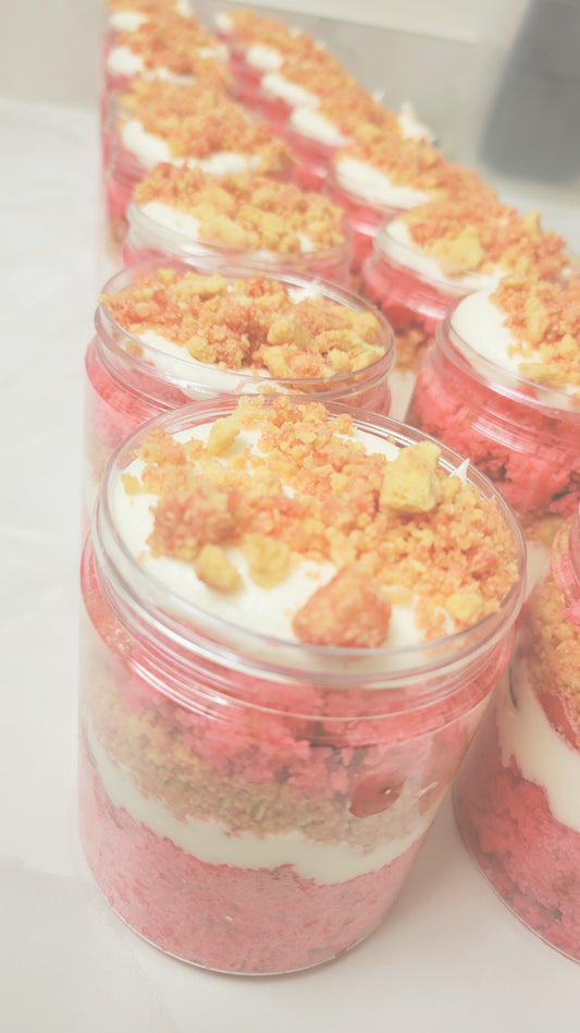 Strawberry Crunch Cake Jar