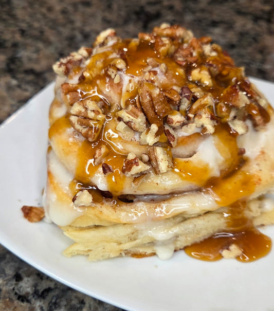 Caramel Pecan Cinnamon Roll
